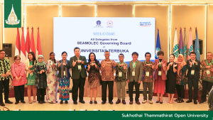 Read more about the article STOU President represents Thailand at SEAMOLEC Executive Board meeting