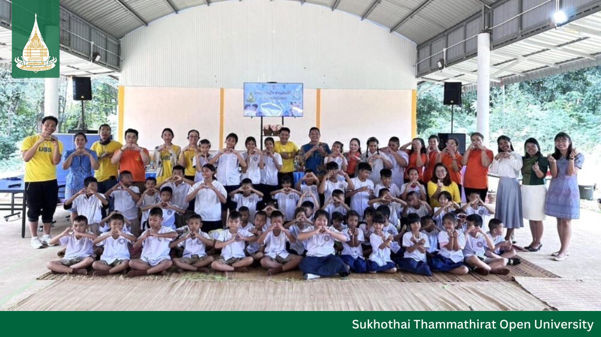 You are currently viewing STOU donation at Klongjang Wittaya School